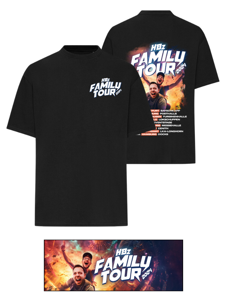 HBz FAMILY TOUR 2024 - E-Ticket + T-Shirt Bundle (Oversize Fit)